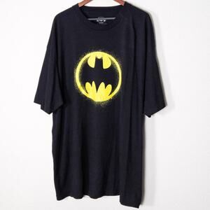 Batman Graphic T Shirt Black Yellow 3XLT Oversized Alt Streetwear